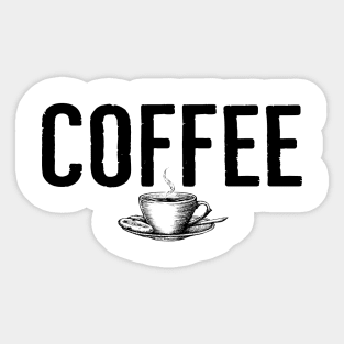 Funny Coffee Cup Menu Sticker